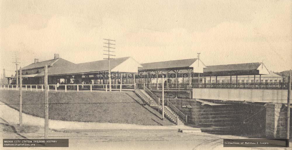 Postcard: The Railroad Station, Stamford, Connecticut
